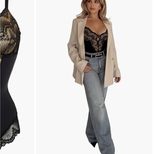 Women’s Large Sculpting Lace Shapewear Bodysuit Pinsy